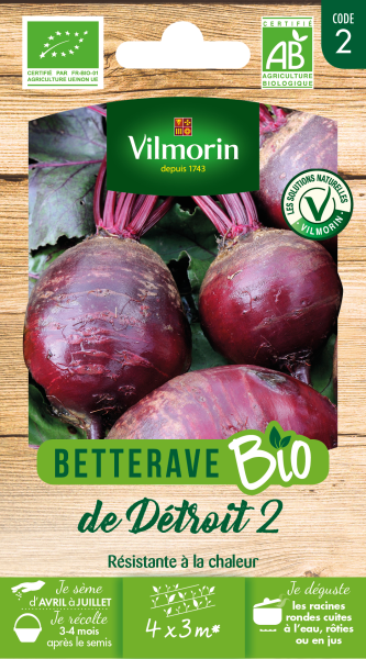 Potagères - Betterave Potagère Detroit 2 - BIO - PACKAGING_RECTO